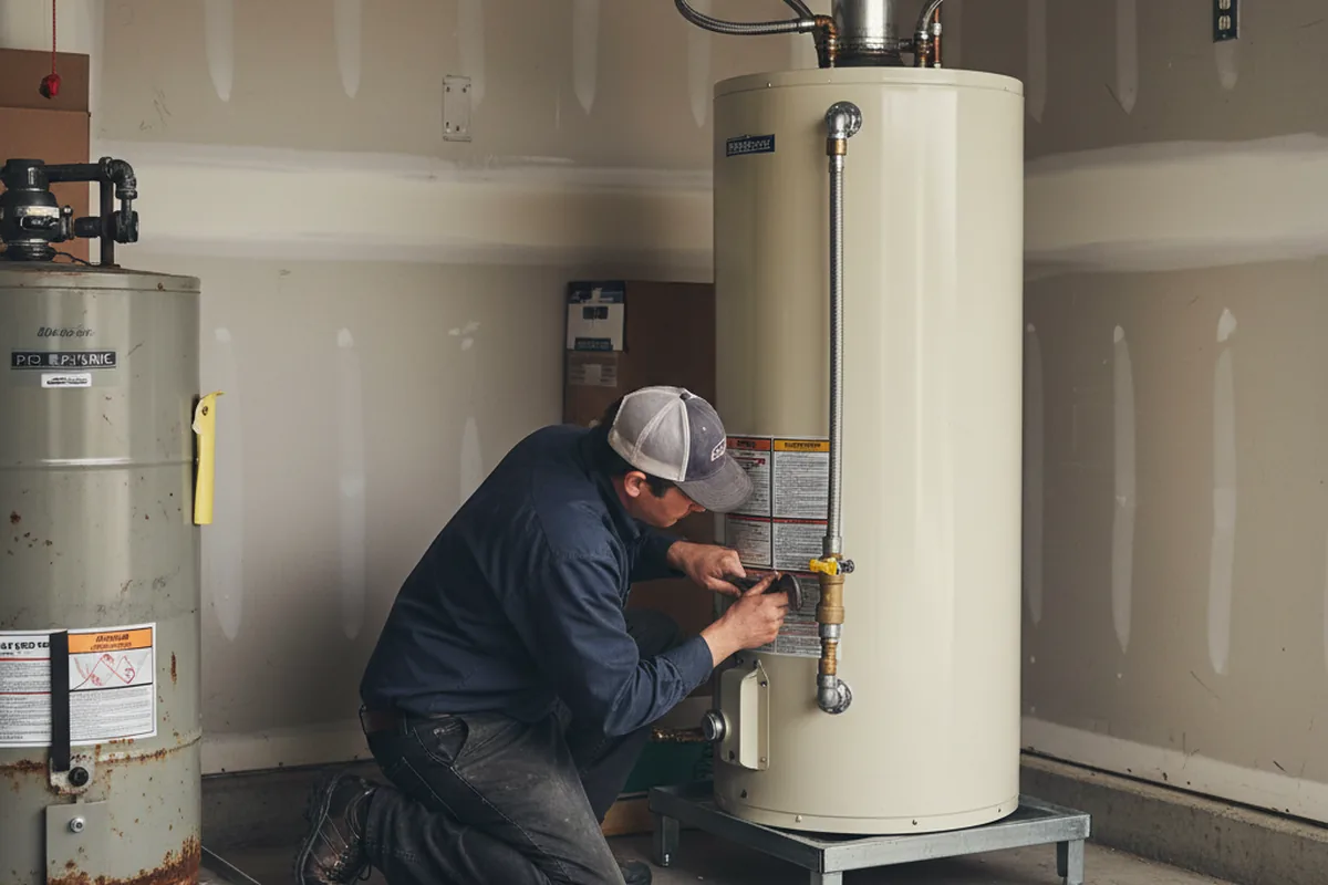 Water heater and shutoff valve replacement in Tygh Valley